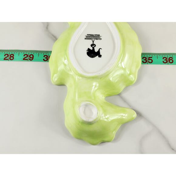 Seahorse Shaped Tray Kate Williams Turquoise 10" Ceramic Glazed 90s Vintage - Picture 15 of 15